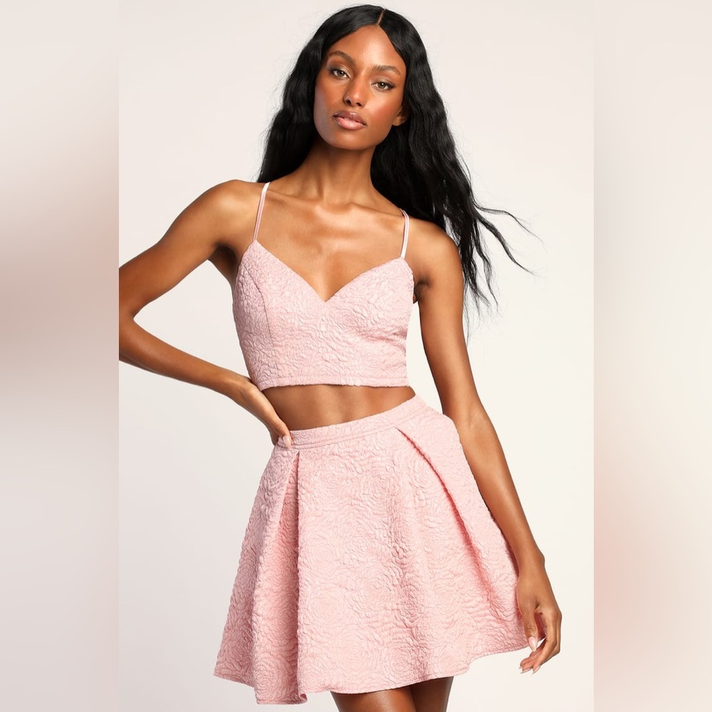 Lulus pink textured top